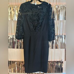 Eva Mendes Lace Accent Dress - size 12